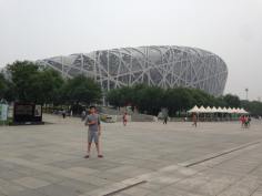 Beijing National Station (also known as the Bird's Nest). The stadium locates in the North of Beijing. It was built for Olympics 2008 in Beijing. This is also one of the top tourist destination in Beijing